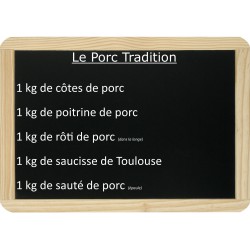 Le lot de porc Tradition