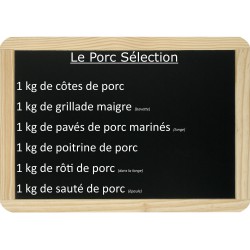 Le lot de porc Sélection