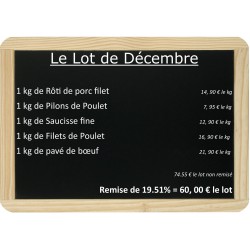 Le lot du Mois de Décembre