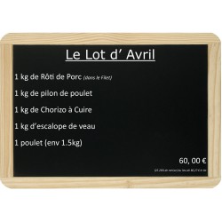 Le lot du Mois d' Avril