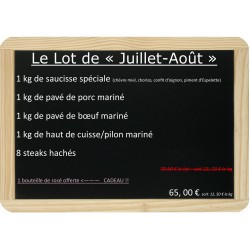 Le lot du Mois de Juillet...