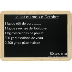 Le lot du Mois d' Octobre