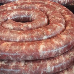 Saucisse au confit d'ail